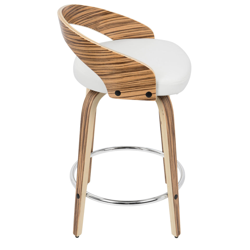 Grotto 24" Fixed-Height Counter Stool - Set of 2