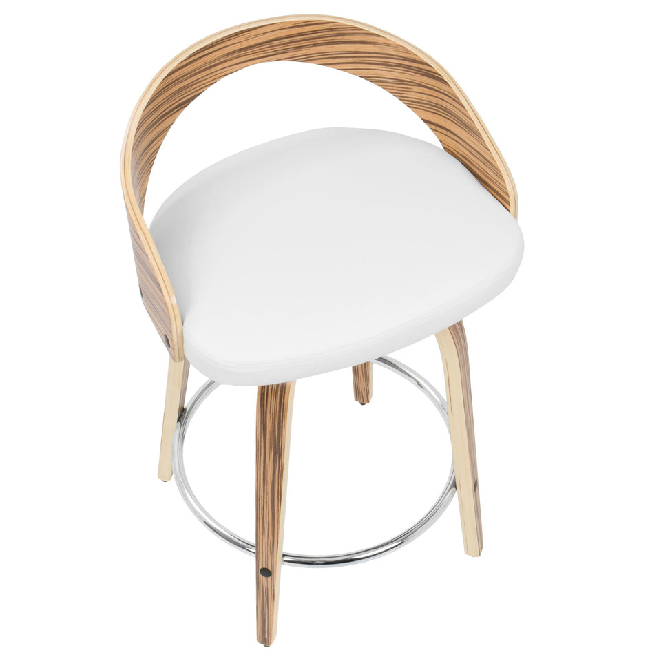 Grotto 24" Fixed-Height Counter Stool - Set of 2