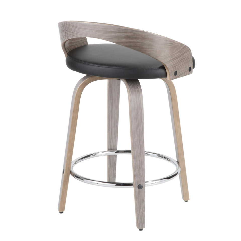 Grotto 24" Fixed-Height Counter Stool - Set of 2