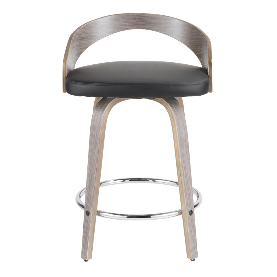 Grotto 24" Fixed-Height Counter Stool - Set of 2