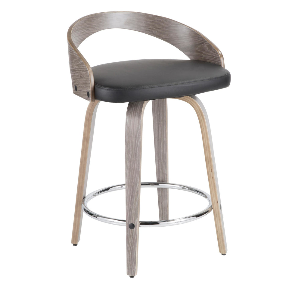 Grotto 24" Fixed-Height Counter Stool - Set of 2