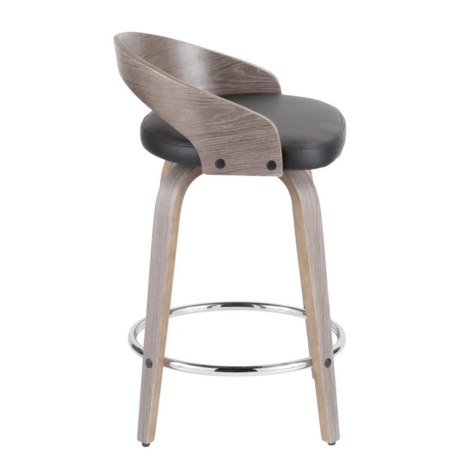 Grotto 24" Fixed-Height Counter Stool - Set of 2