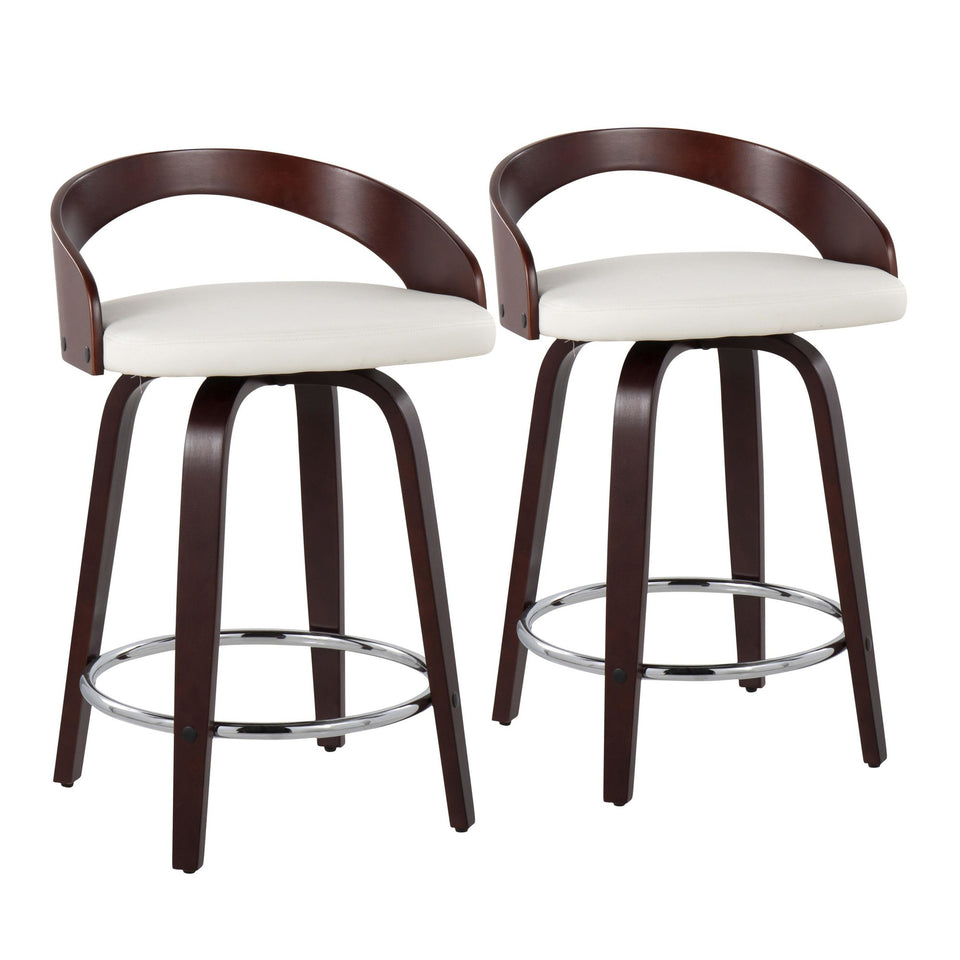 Grotto 24" Fixed-Height Counter Stool - Set of 2