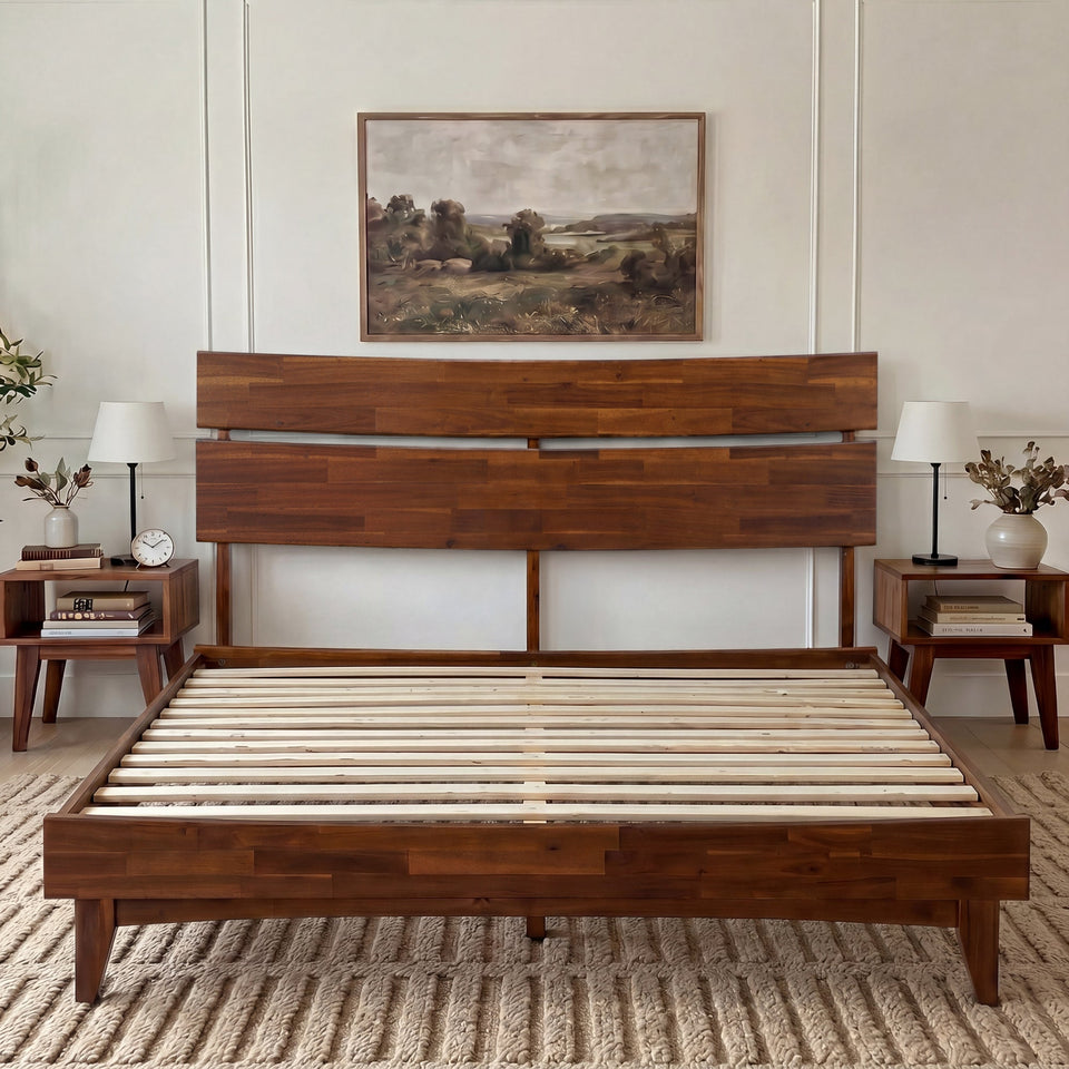 Aurora Solid Wood Bed Frame