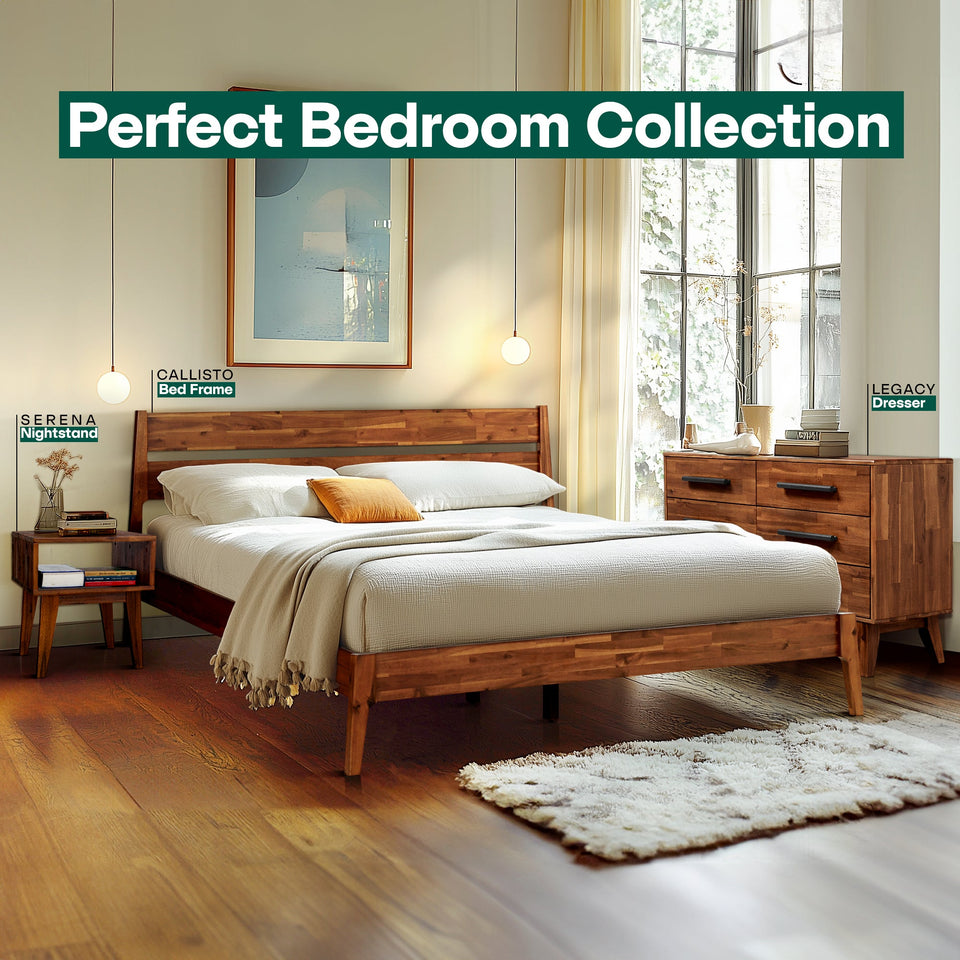 Callisto Solid Wood Bed Frame