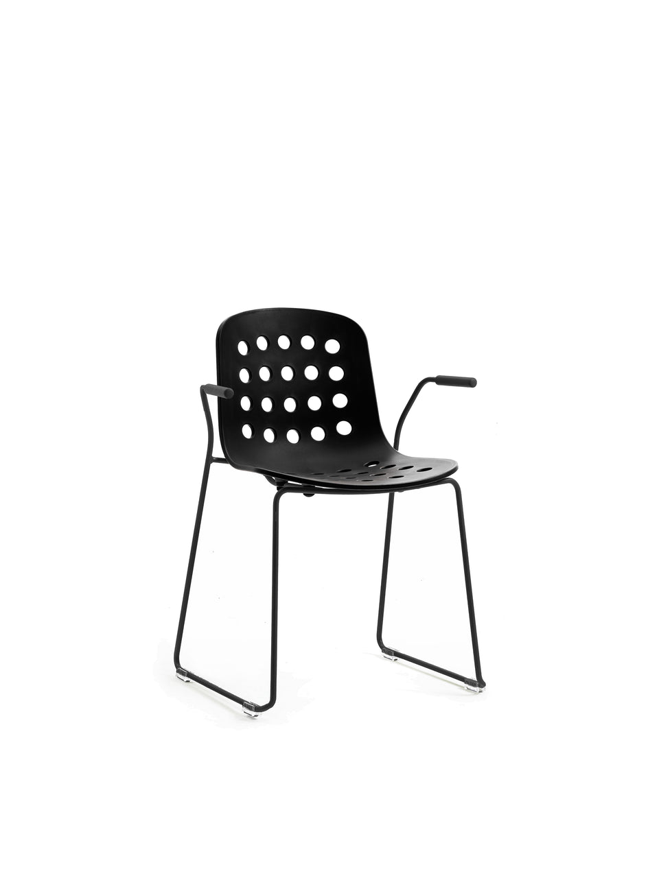 Holi Armchair-Sled Base-Open Shell
