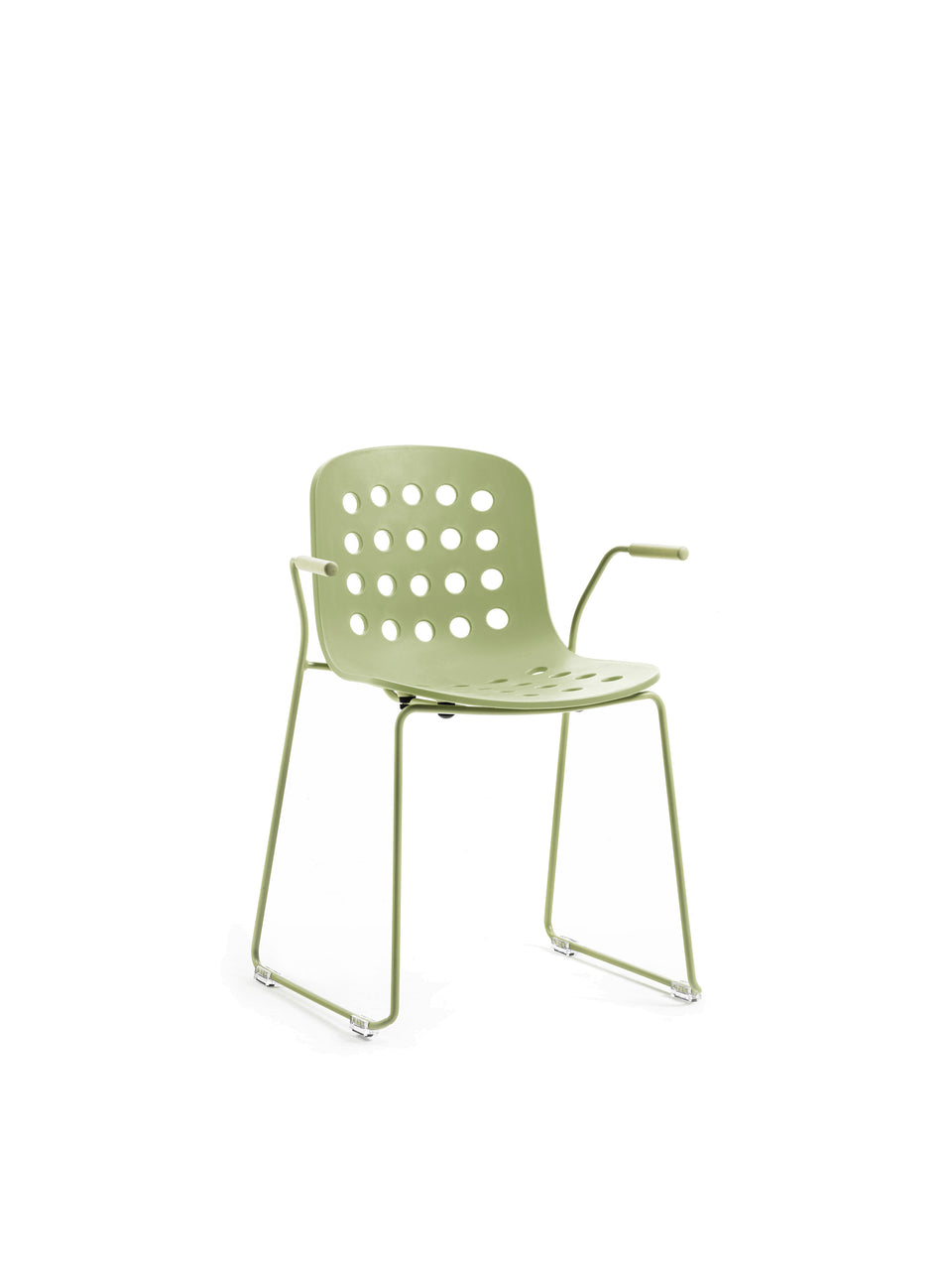 Holi Armchair-Sled Base-Open Shell