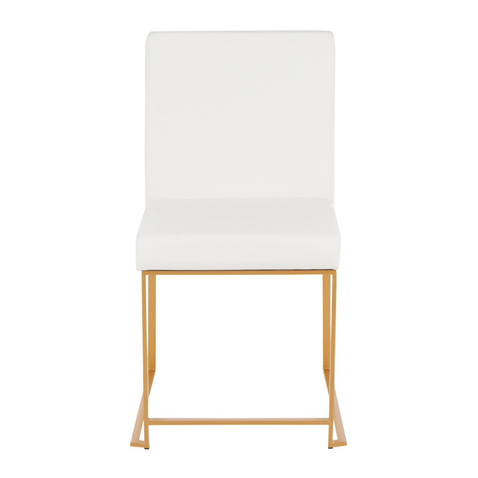 High Back Fuji Dining Chair - Set of 2