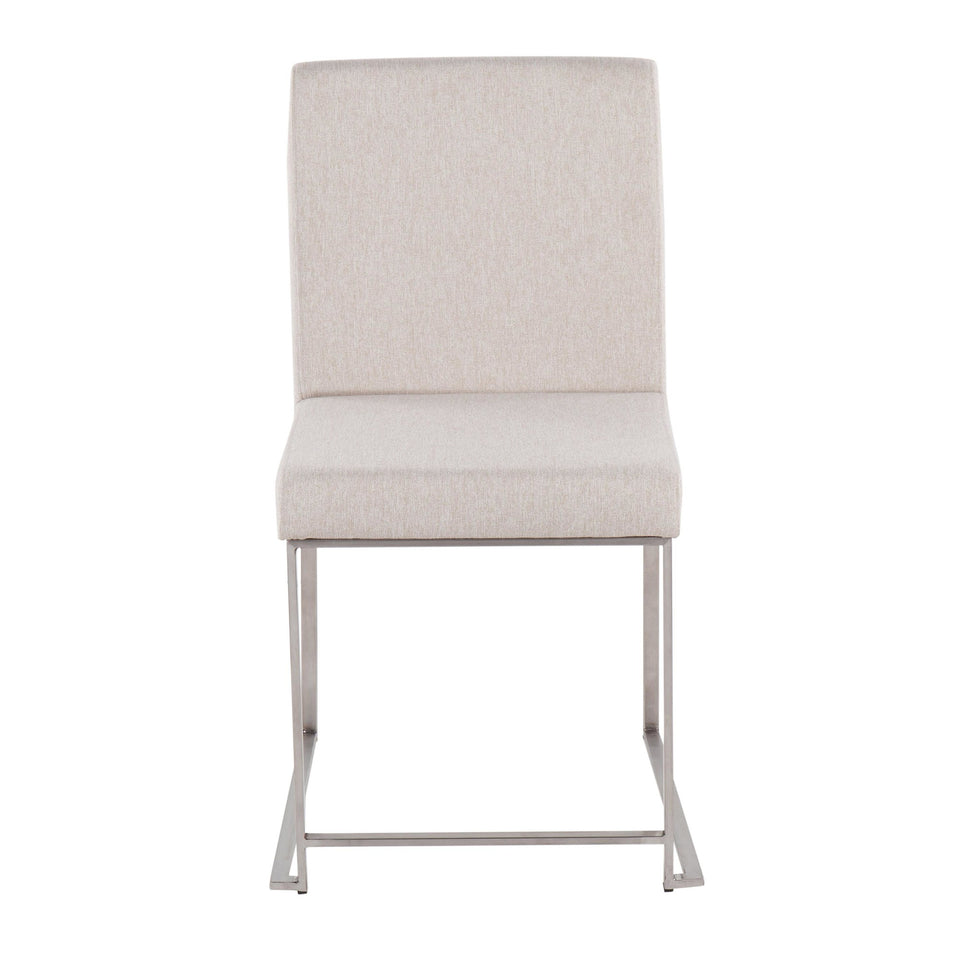 High Back Fuji Dining Chair - Set of 2
