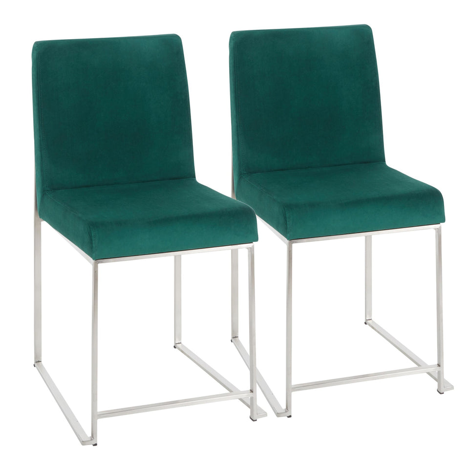 High Back Fuji Dining Chair - Set of 2