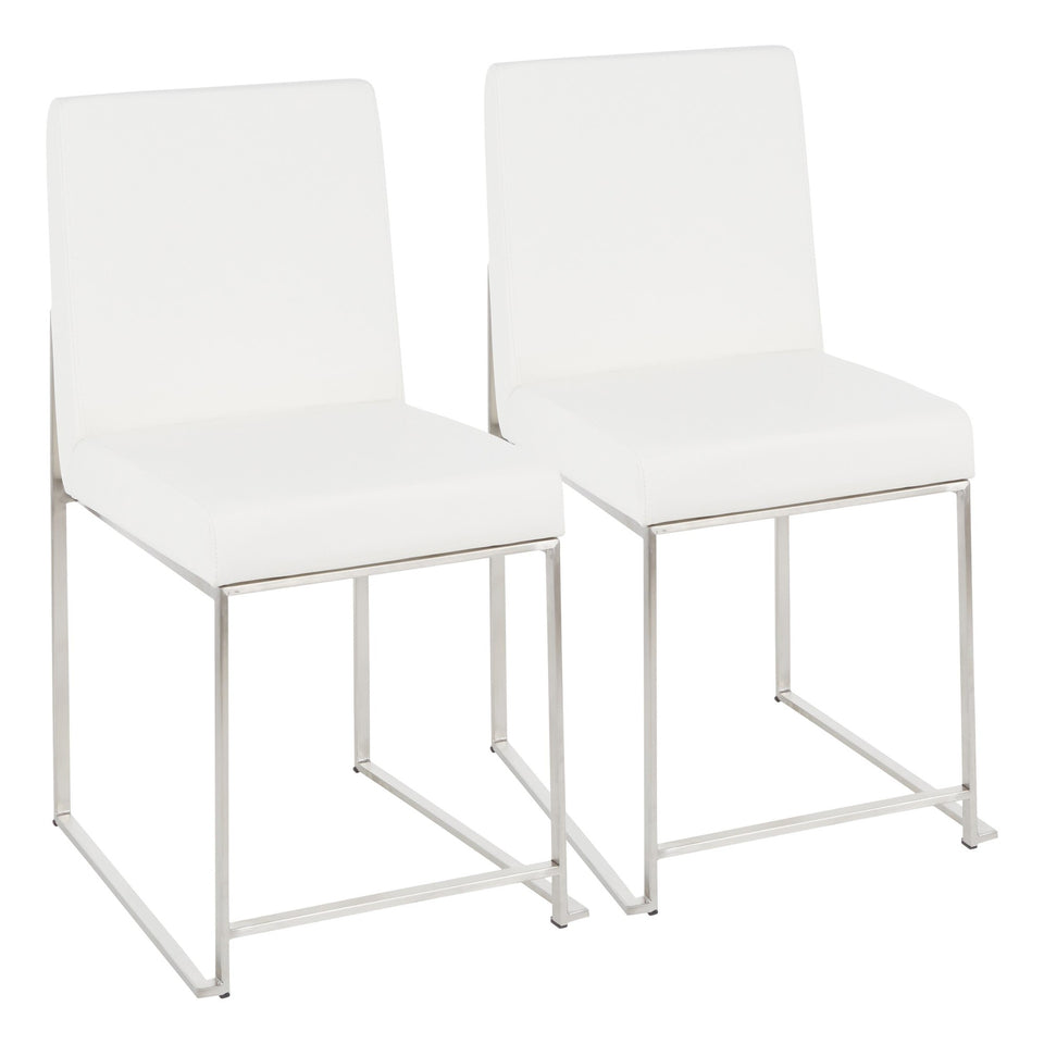 High Back Fuji Dining Chair - Set of 2