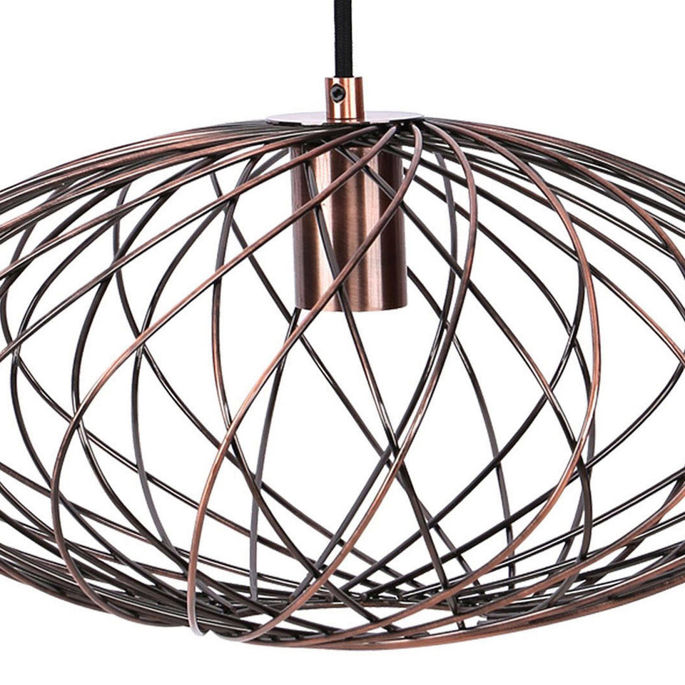 Linx Oval 7.5" Metal Pendant Lamp