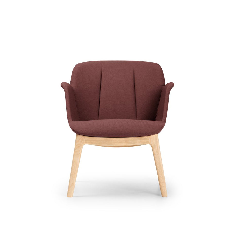 Hive Lounge Chair - Wood Base - Low Back