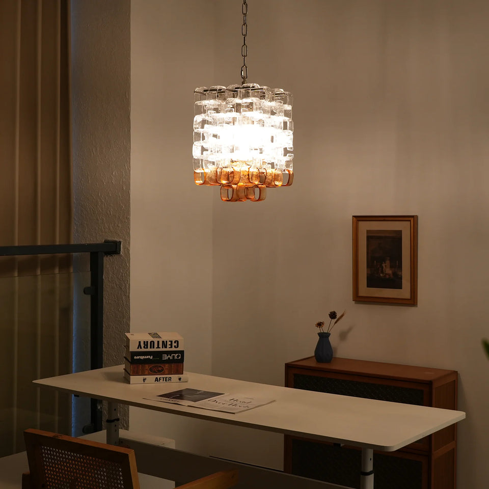 glass chandelier - lifestyle setting