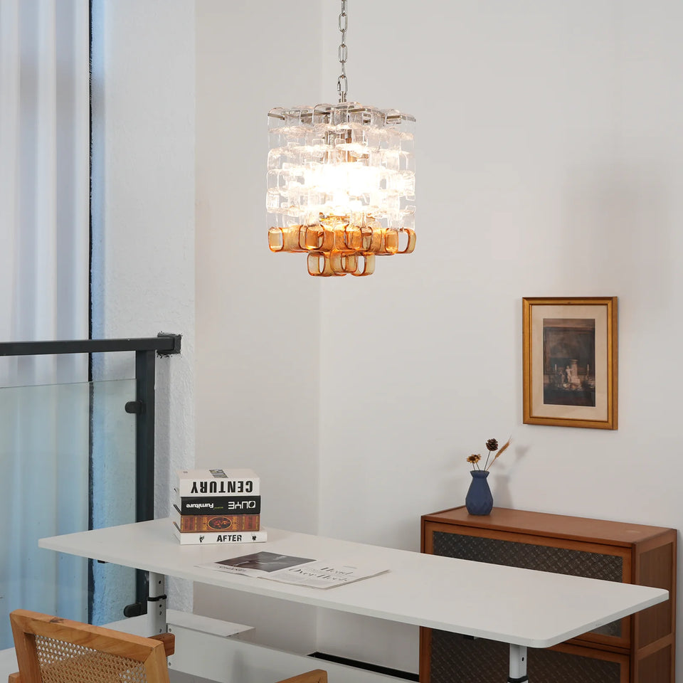 glass chandelier - back view