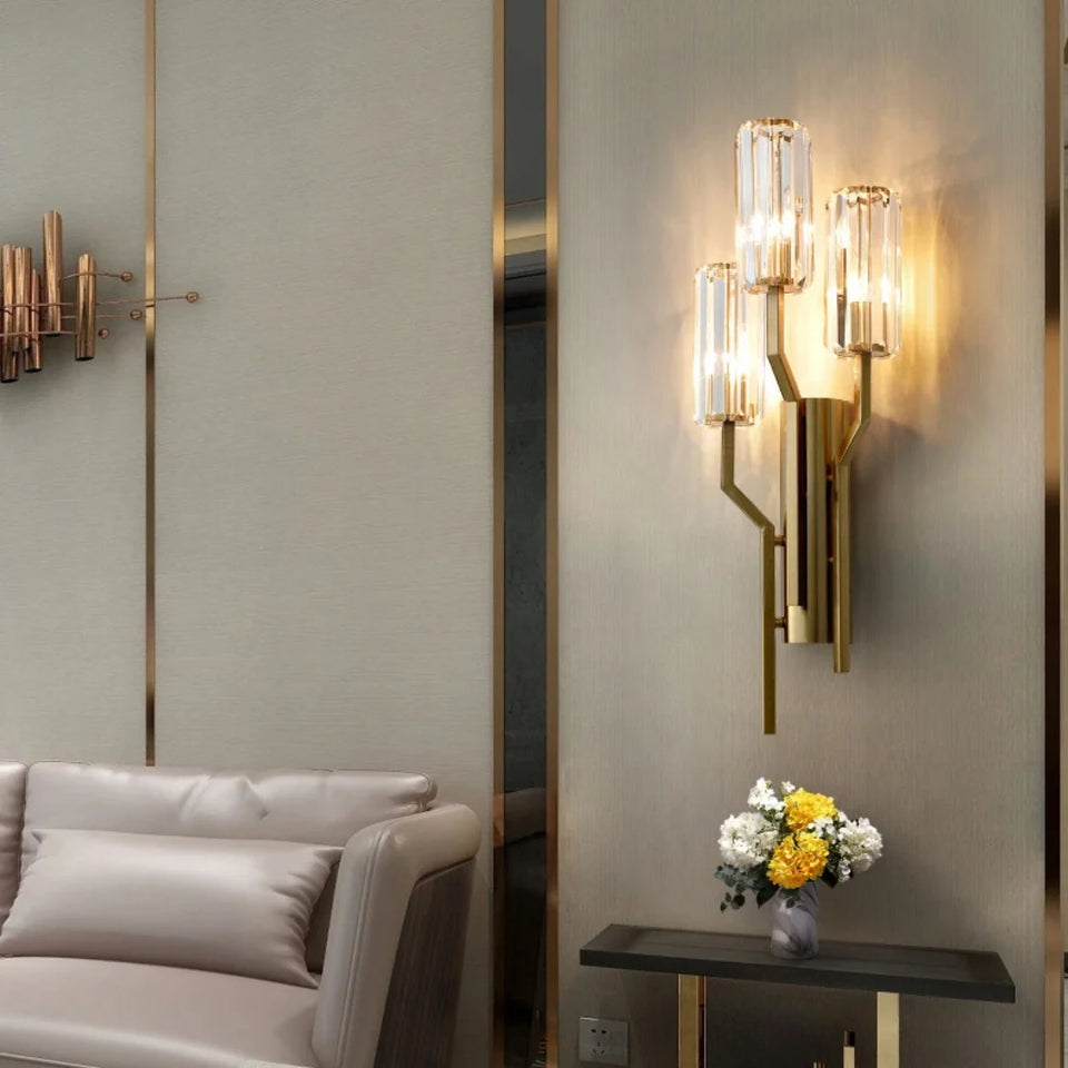 Irlin Trio Crystal Wall Lamp