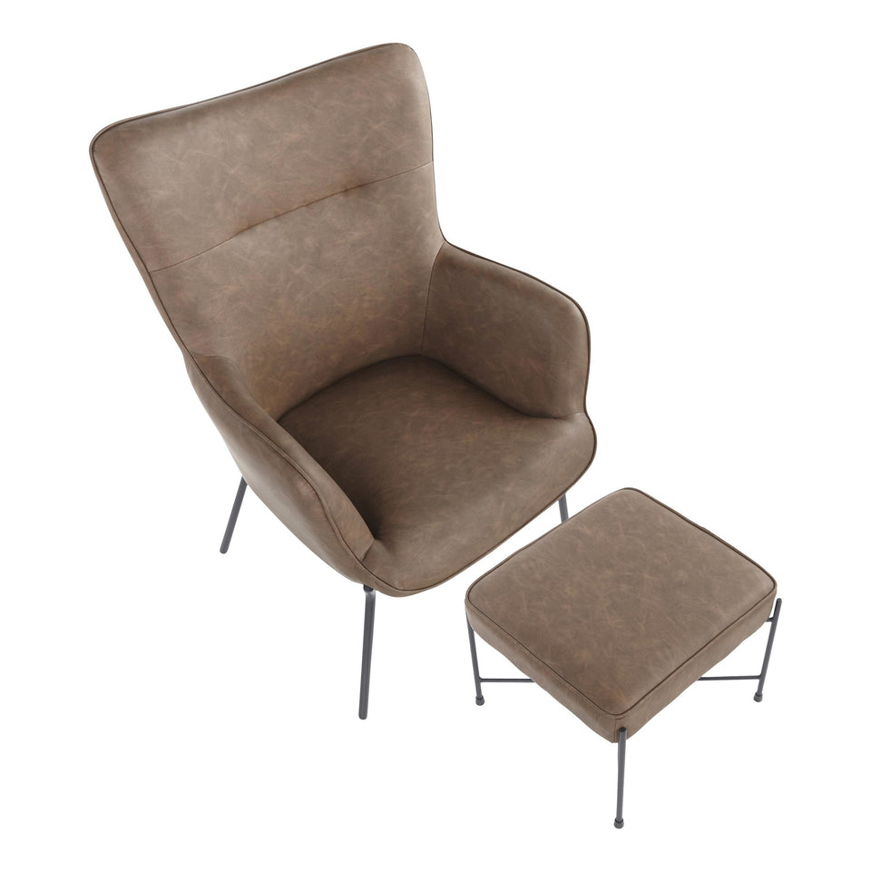 Izzy Lounge Chair + Ottoman Set