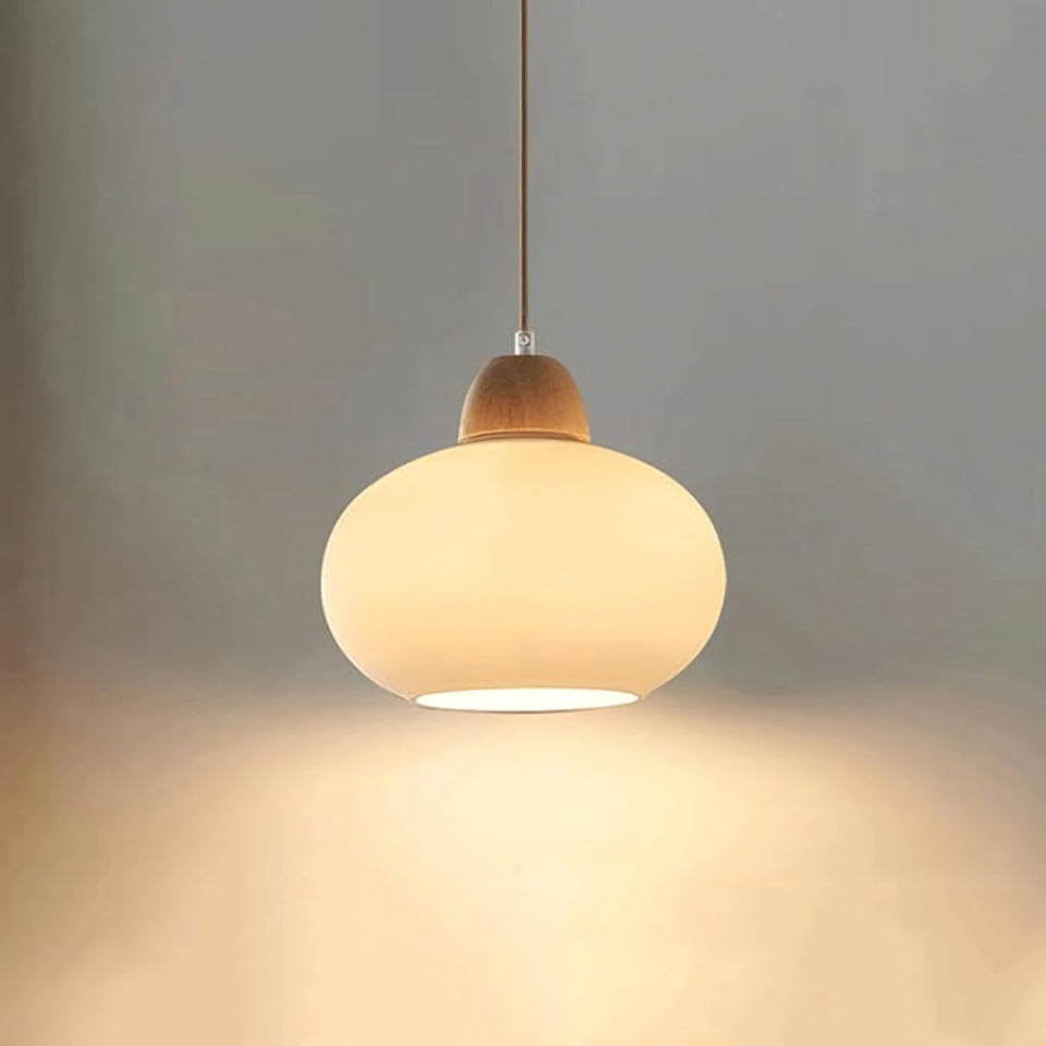 White glass pendant light - additional view 15