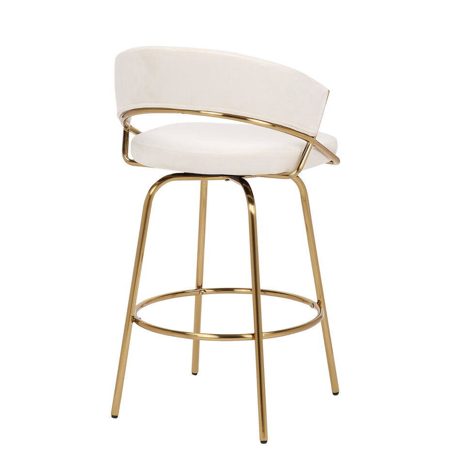 Jie 26" Fixed-Height Counter Stool - Set of 2