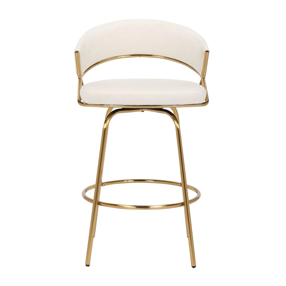 Jie 26" Fixed-Height Counter Stool - Set of 2