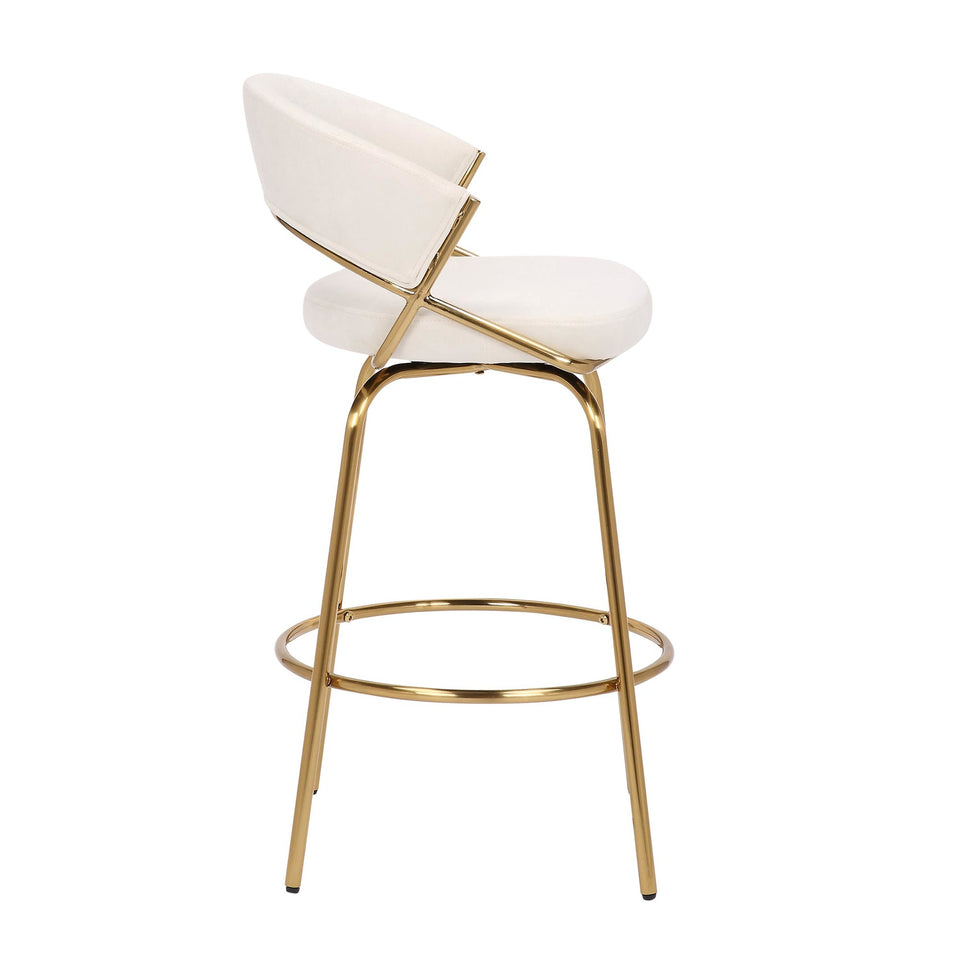 Jie 26" Fixed-Height Counter Stool - Set of 2