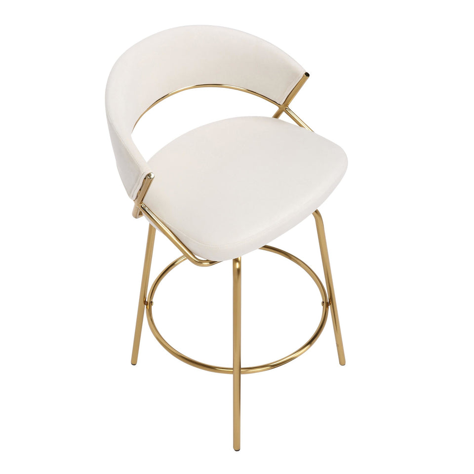 Jie 26" Fixed-Height Counter Stool - Set of 2