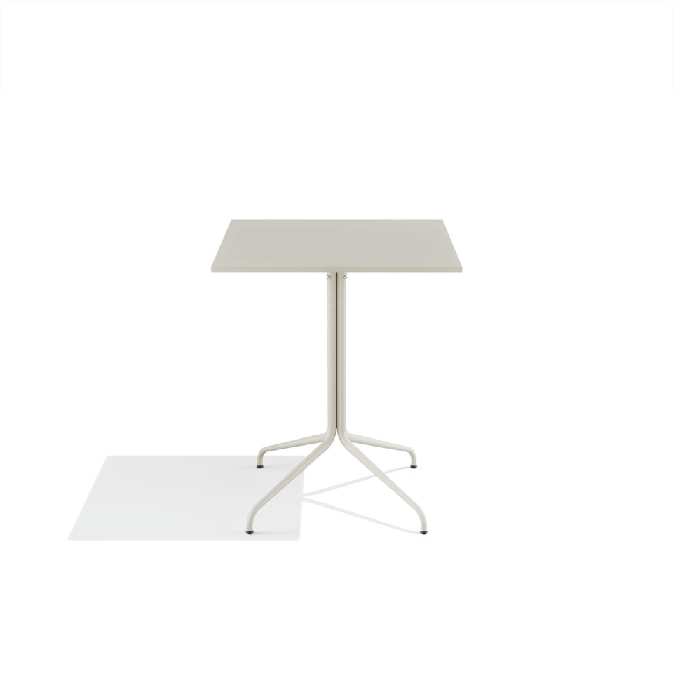 outdoor table - side angle view