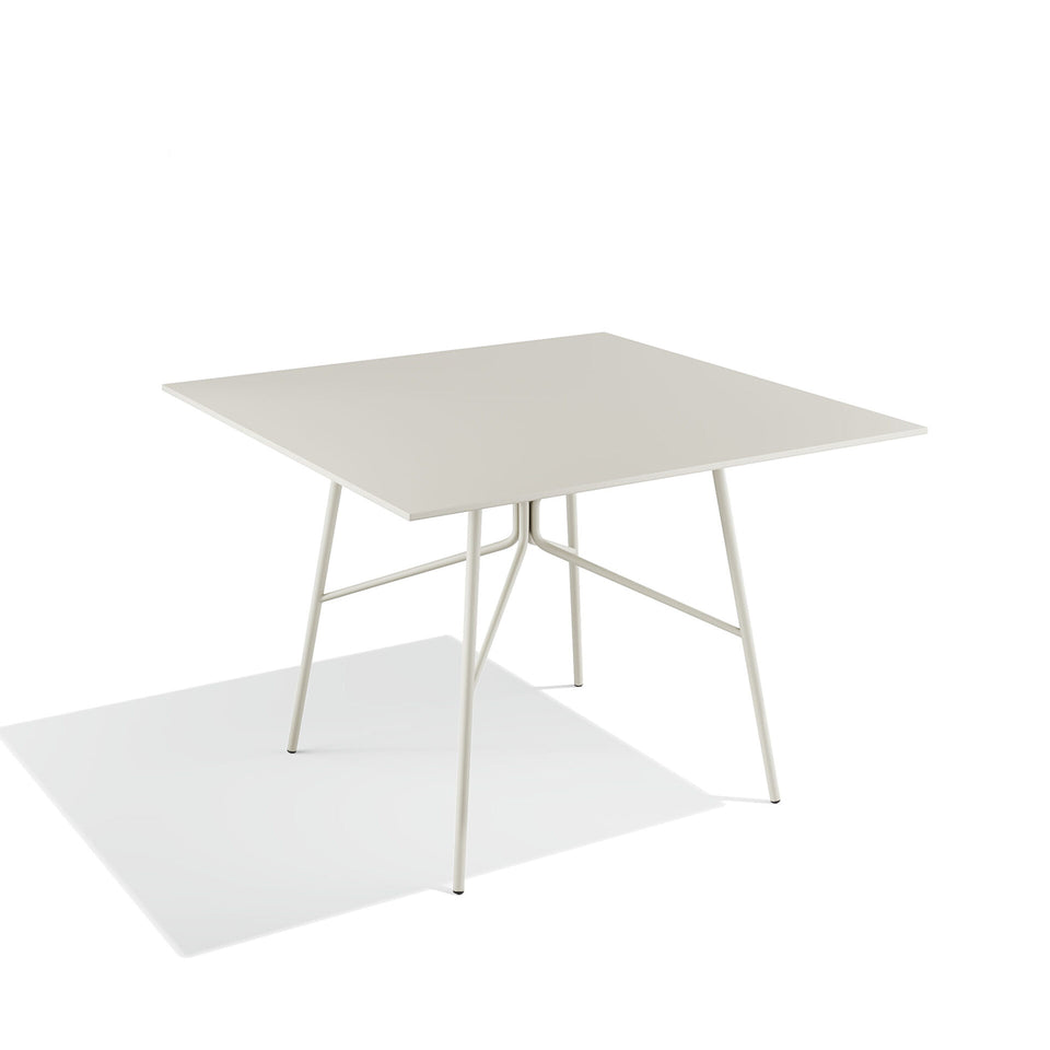 outdoor table - side angle view