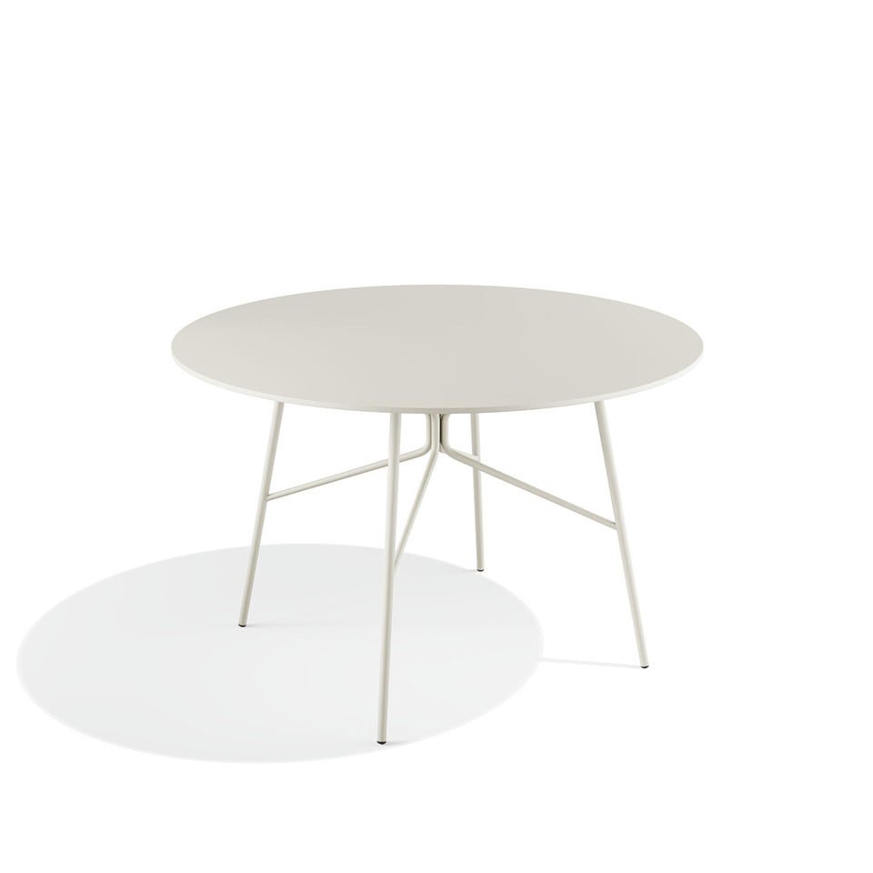 outdoor table - side angle view