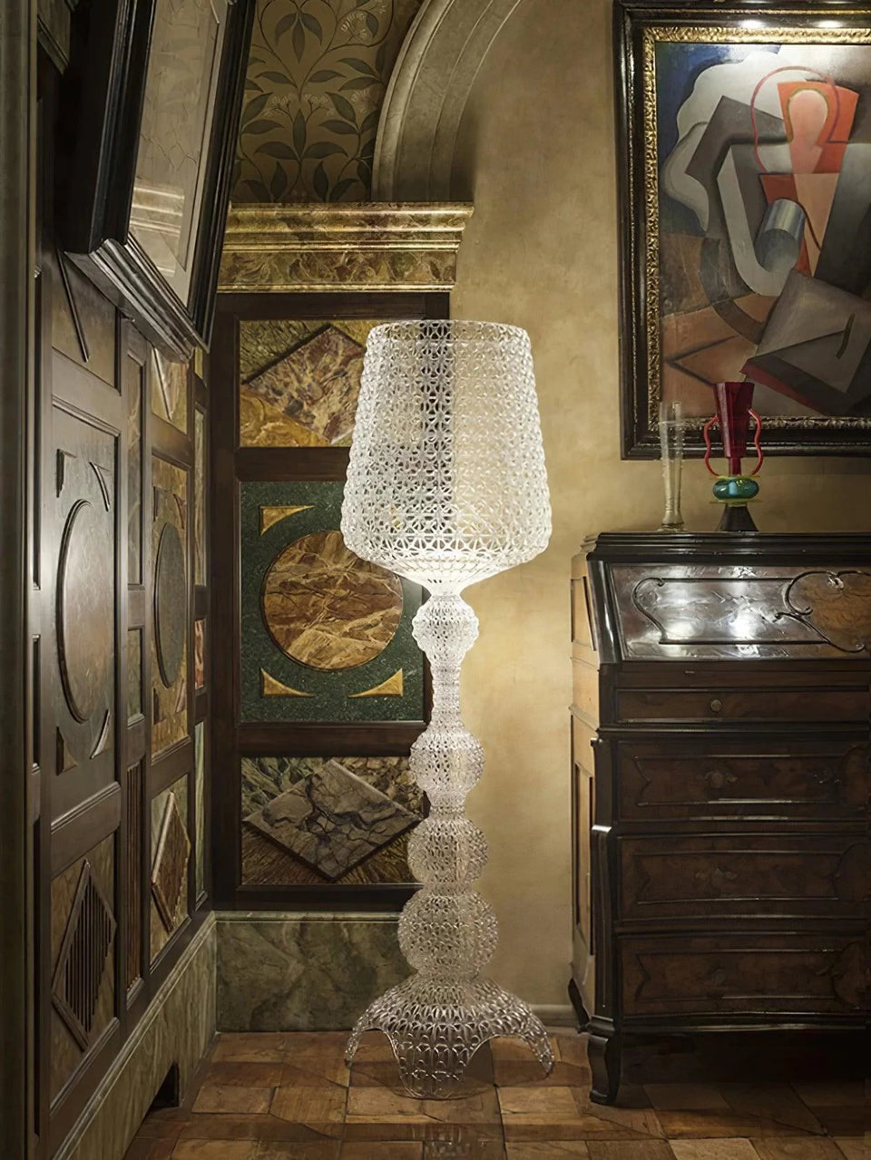 Simple Kabuki Acrylic Floor Lamp