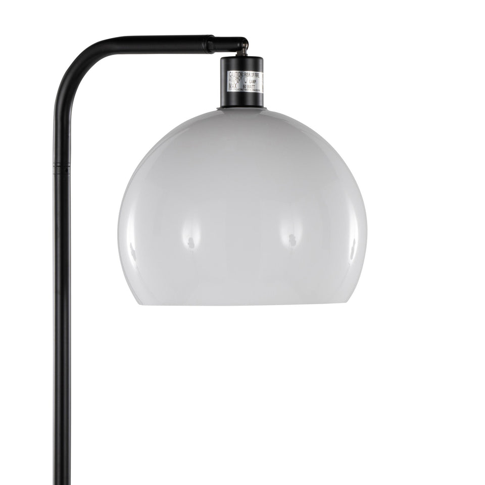 Symbol 66" Metal Floor Lamp with Side Table