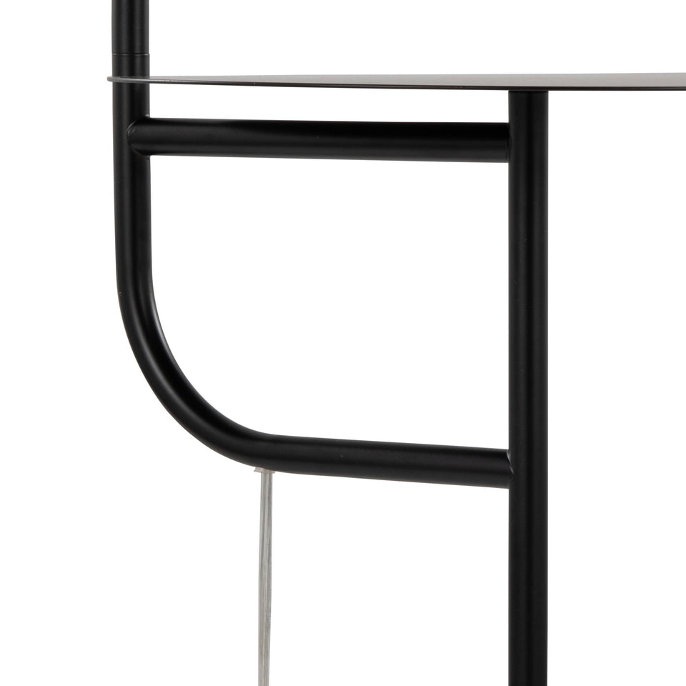 Symbol 66" Metal Floor Lamp with Side Table