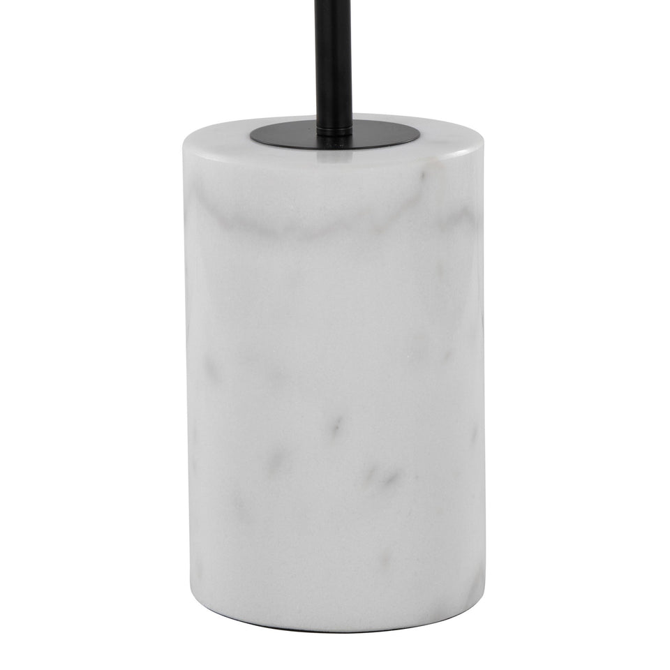 Symbol 66" Metal Floor Lamp with Side Table