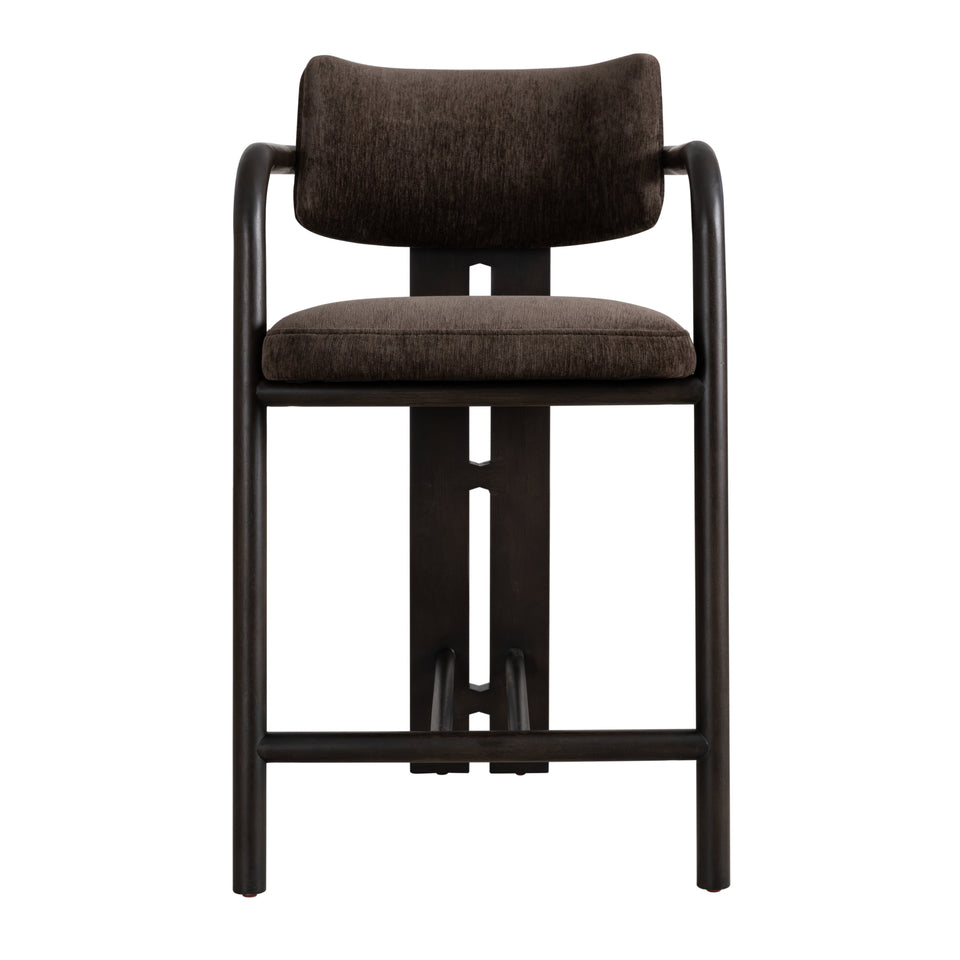 Aaliyah Espresso Upholstered Barstool - Set of 4