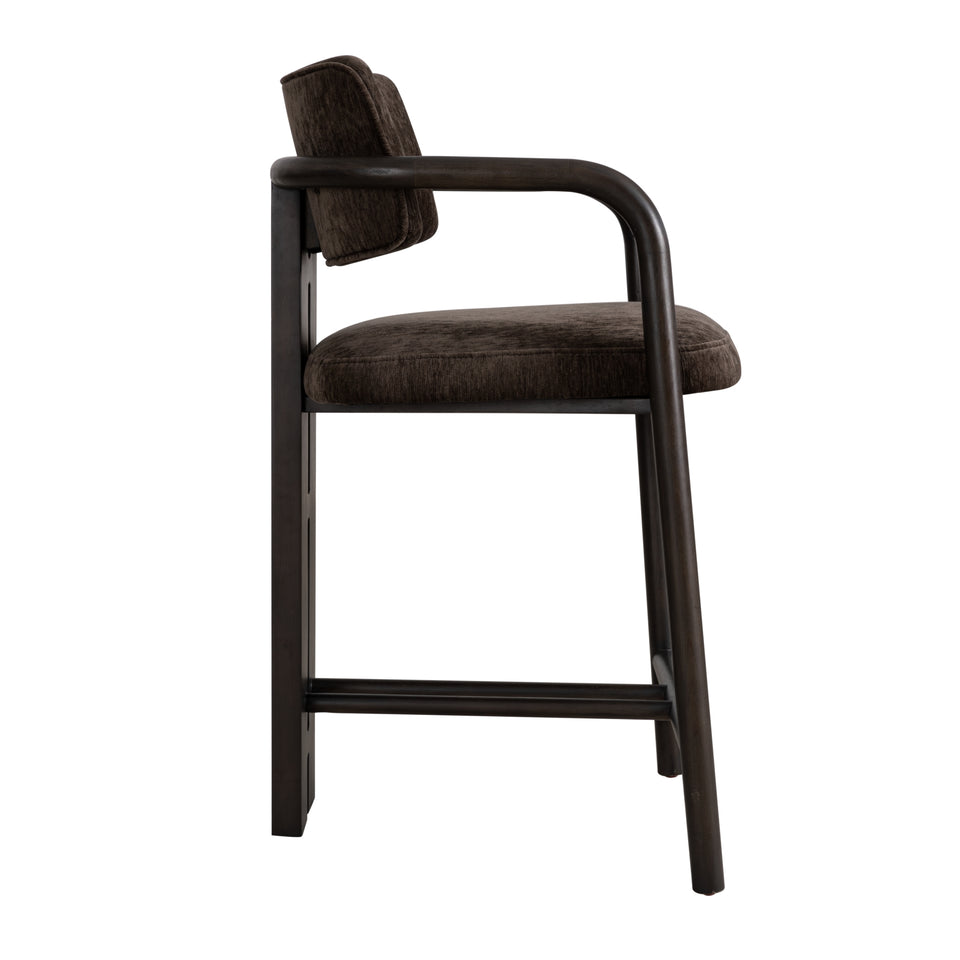 Aaliyah Espresso Upholstered Barstool - Set of 4