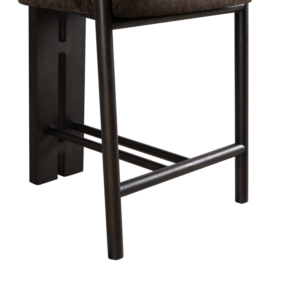 Aaliyah Espresso Upholstered Barstool - Set of 4