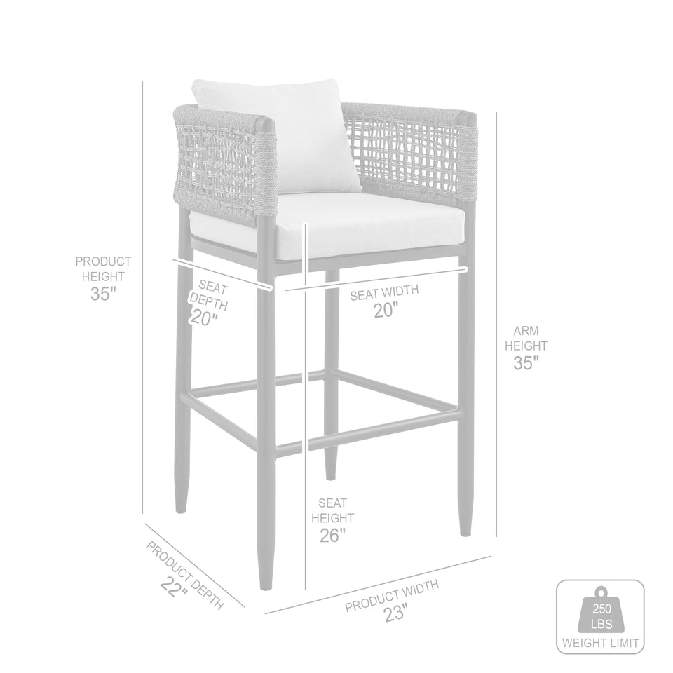 Alegria Outdoor Bar Stool - Set of 2