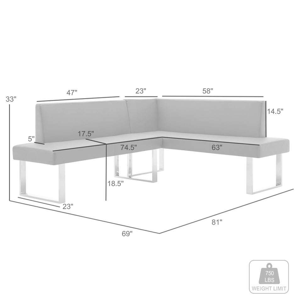 Amanda Nook Corner Dining Bench