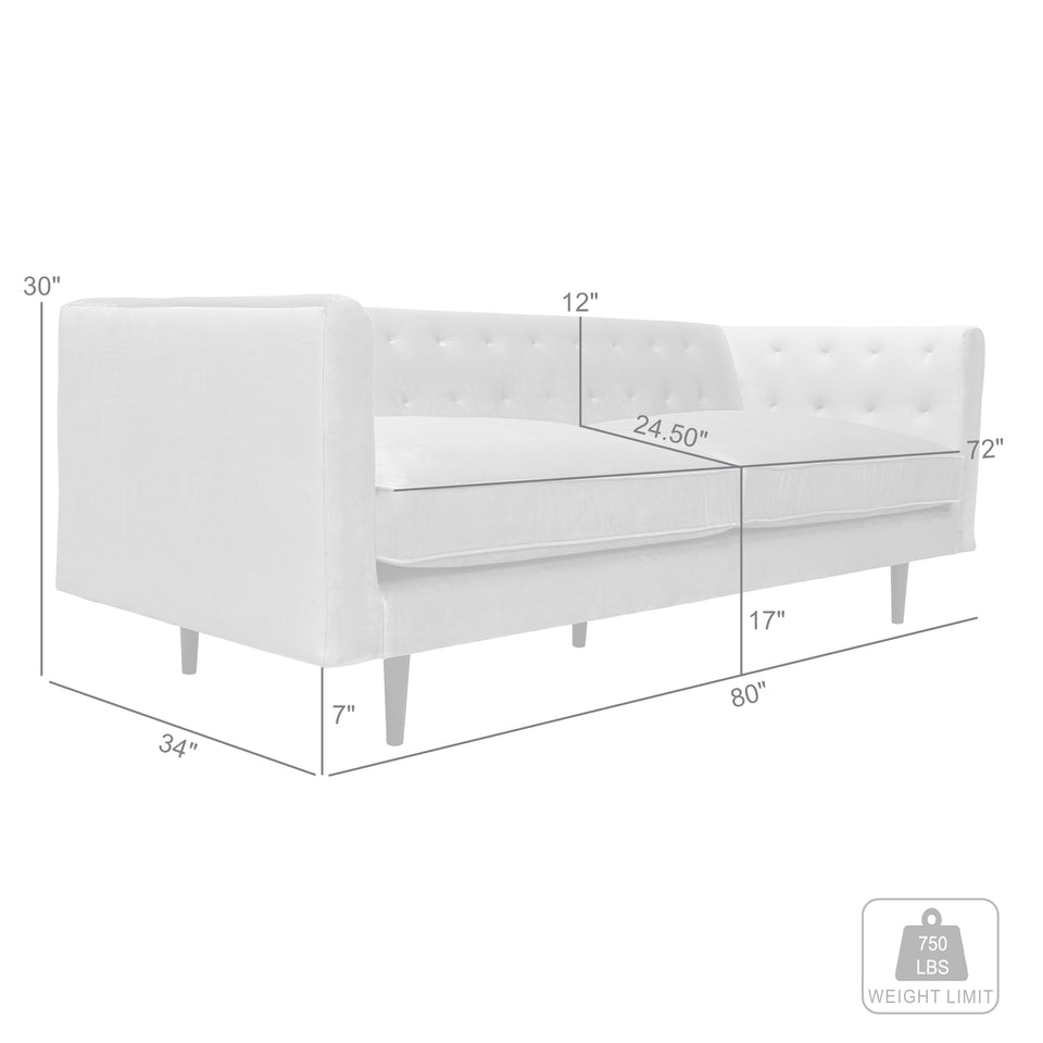 Annabelle 80" Fabric Sofa