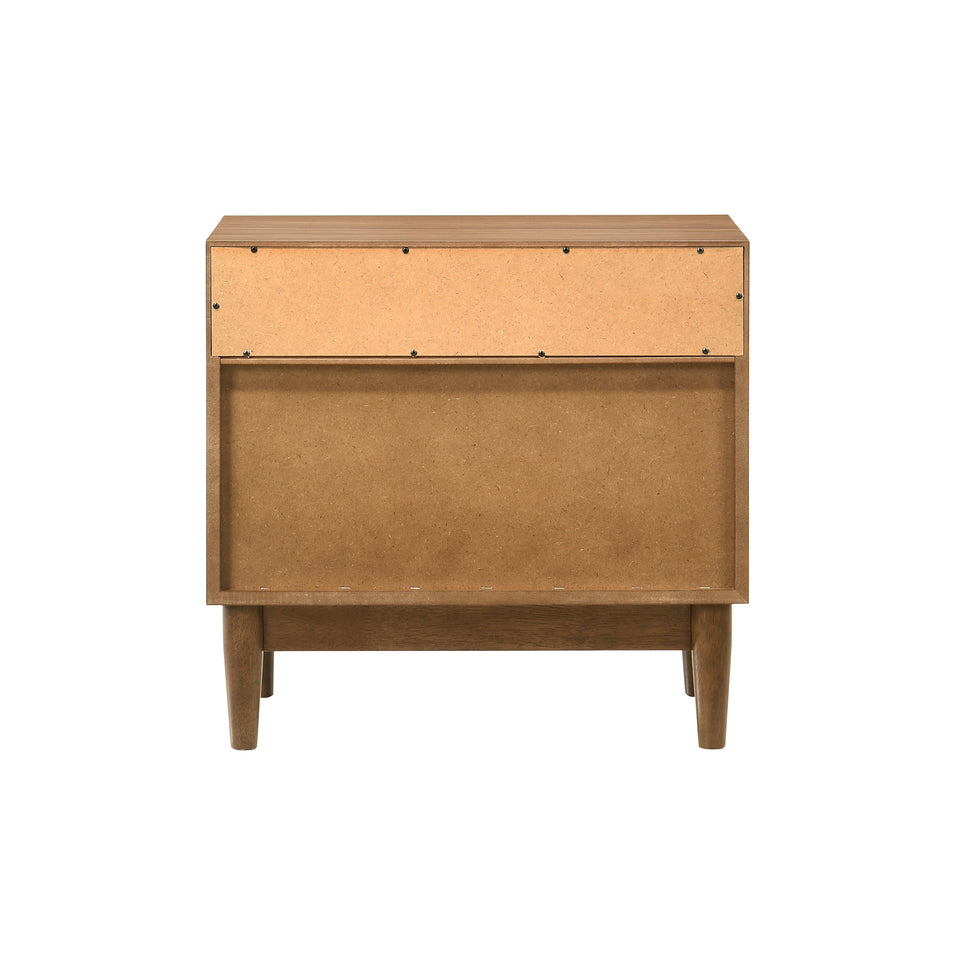 Artemio 2 Drawer Wood Nightstand with Shelf