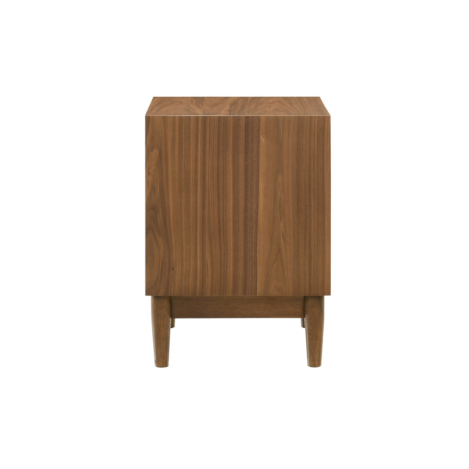 Artemio 2 Drawer Wood Nightstand with Shelf