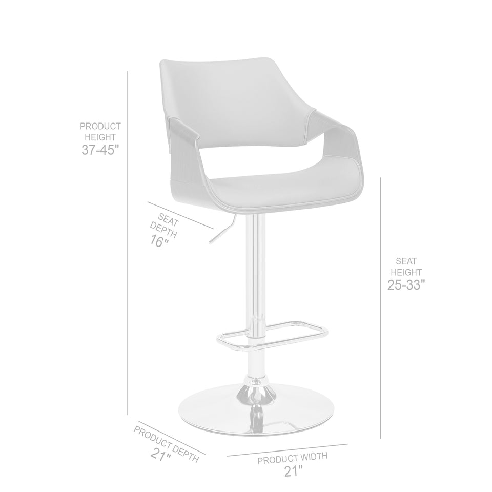 Aspen Adjustable Swivel Bar Stool