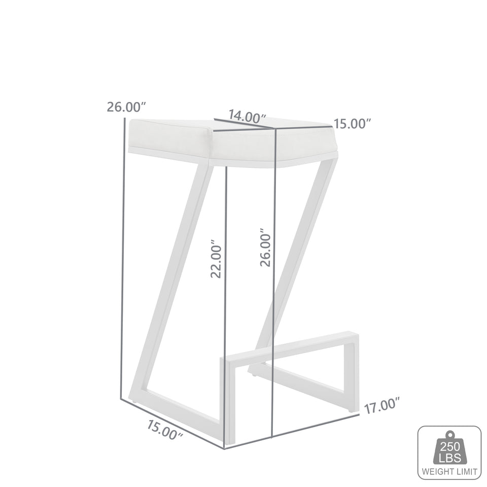 Atlantis Backless Bar Stool