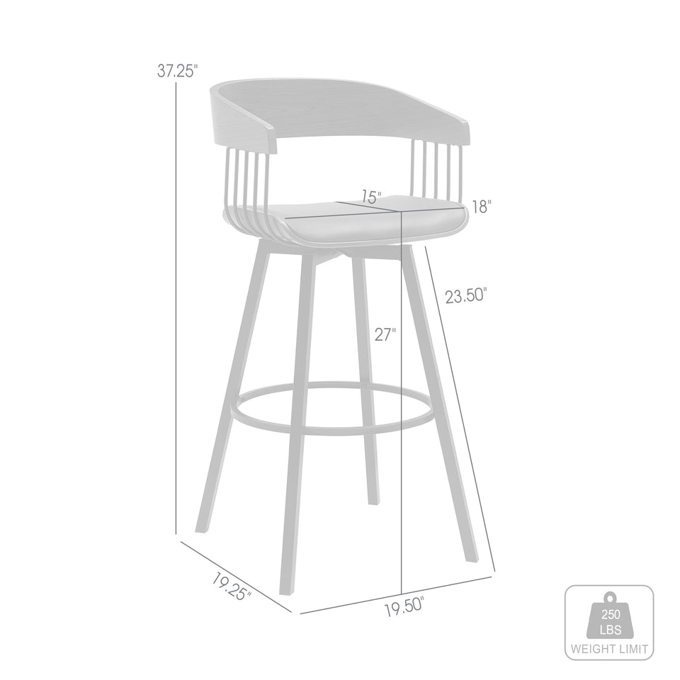 Athena 27" Swivel Counter Stool