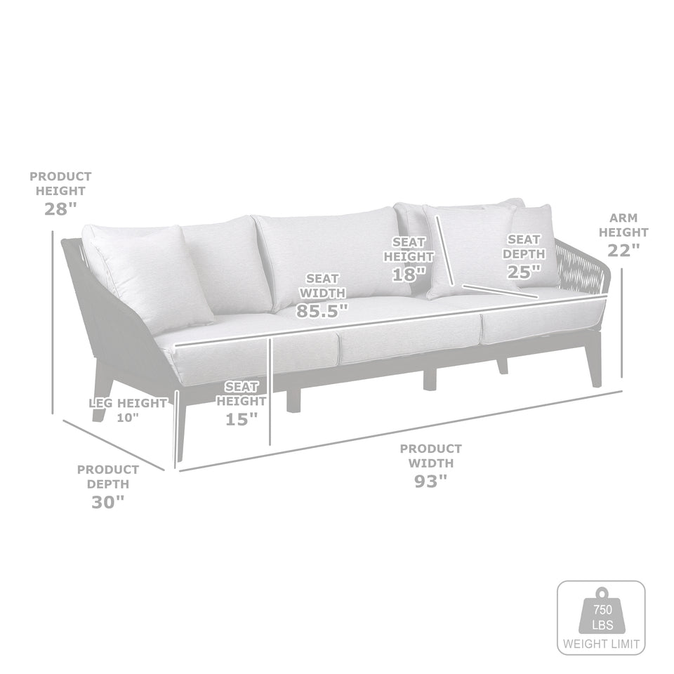 Athos 3 Seater Sofa