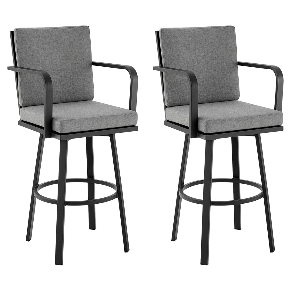 Arnauld Outdoor Swivel Bar Stool - Set of 2
