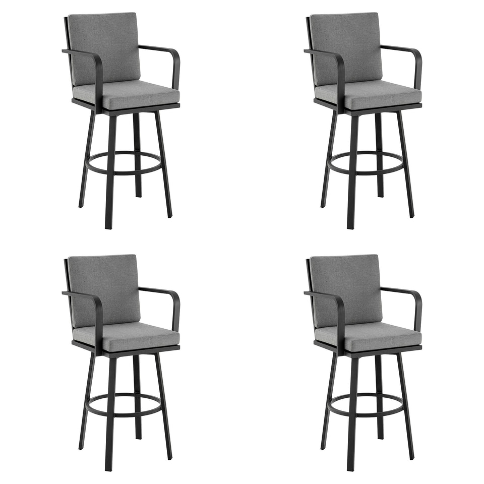 Arnauld Outdoor Swivel Bar Stool - Set of 4