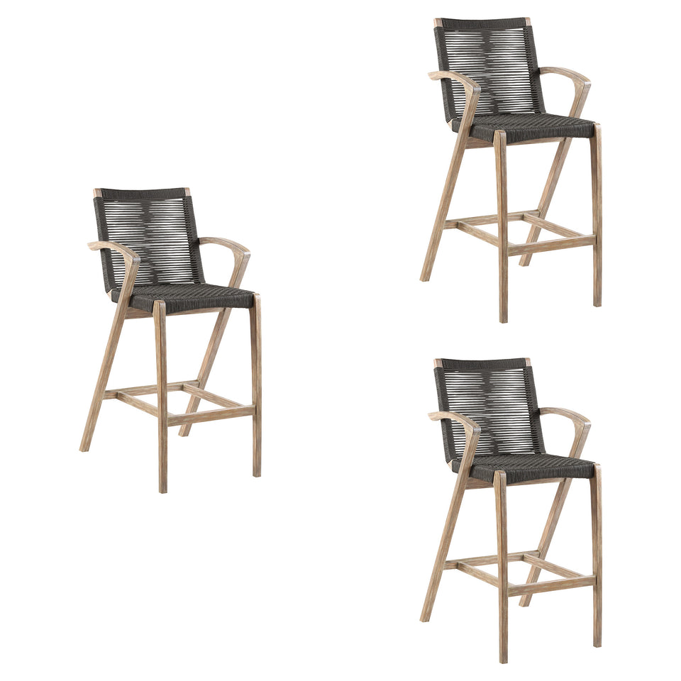 Brielle Outdoor Bar Stool - Set of 3