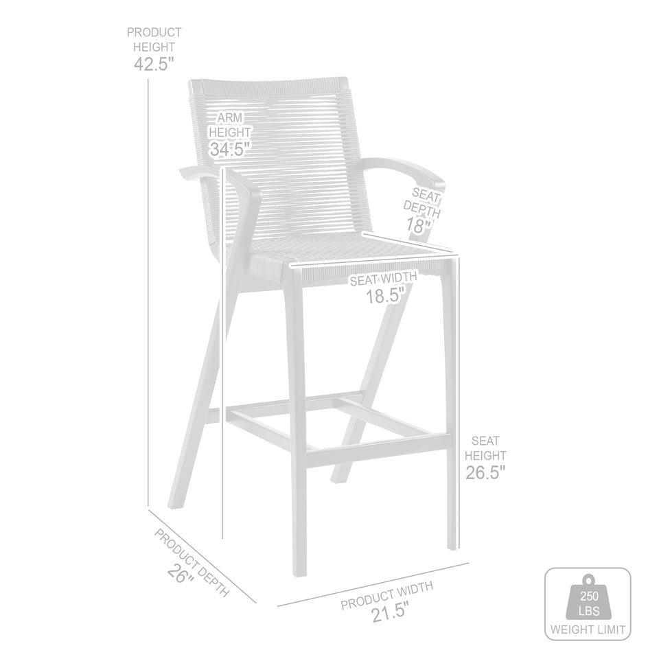 Brielle Outdoor Bar Stool - Set of 4
