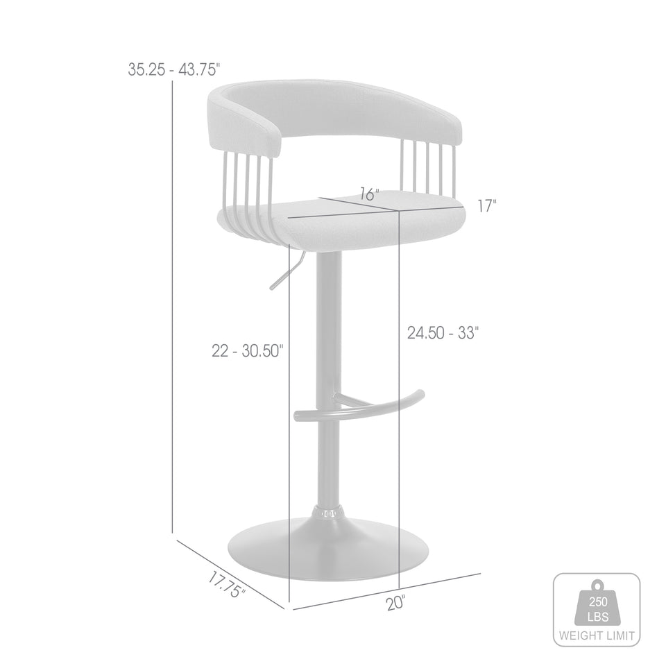 Calista Adjustable Bar Stool